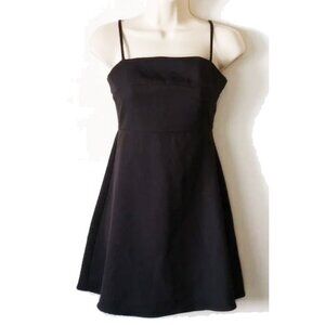 GG House Spaghetti Strap Lined Mini Dress S Black